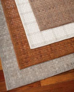 derby woven leather rug, ... WEDOGLD