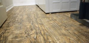 Floating laminate floor new laminate floor in laundry room. PBOCHJM