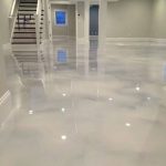 flooring concrete pearl white epoxy (concrete) floor RHXCNKS