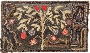 hand hooked rugs american hooked rug, late c., 19 x 33 1 : lot 859 MLRZHUZ