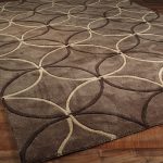 hand tufted rugs rings of style hand tufted rug chocolate_tan OCIAXAC