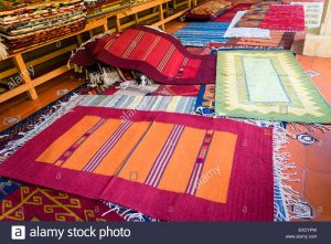 Handmade woven rugs traditional handmade woven rugs on display at a weaveru0027s shop in teotitlan DJVDOUW