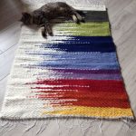 Handmade woven rugs woven rug/100% wool rug/loom woven rag rugs/shaggy rug/recycled rugs/handmade  woven rug/colorful scraps/hand JCULUYX
