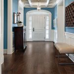 hardwood flooring ideas deep-tone engineered wood flooring in a formal foyer. CDXUKHP