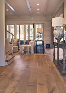 hardwood flooring ideas wide plank white oak hardwood floor for a living room ZKNWBSE