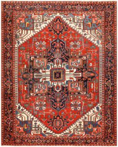 heriz rugs antique persian heriz rug 48468 detail/large view OPGUQTI