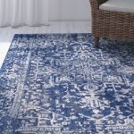 hillsby geometric blue area rug MDXWYLM