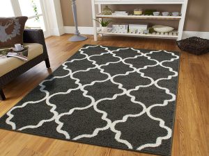 Large floor rugs amazon.com: large 8x11 morrocan trellis area rug gray contemporary rugs  8x10 for XLSCSBV