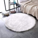 leevan plush sheepskin throw rug faux fur elegant chic style cozy shaggy OTGGCLA
