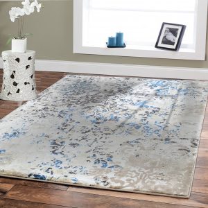 luxury high quality rugs for living room 5x8 cream blue dynamix modern rug FIOCXDX