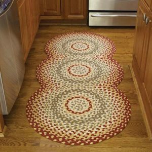 mill village braided rug runner XVYADLS