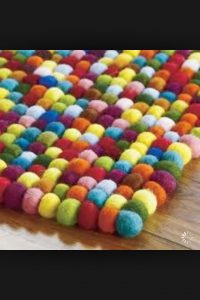 modern kid rug kids rugs: kids multi-colored wool dot rug in patterned rugs TUIOLYU