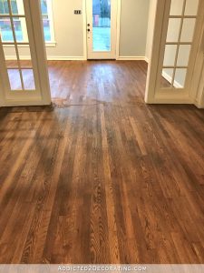 oak floors adventures in staining my red oak hardwood floors red oak vs white oak GXIXTYQ