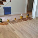 oak floors minwax floor stains for white oak flooring: far left, just polyurethane;  second AHJULOT