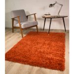 orange rugs terracotta orange shaggy rug ontario MRKNLOD