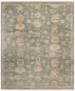 oushak rugs blue / ivory PWVCDLE