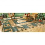 Outdoor patio carpets amazon.com : guide gear 6u0027 x 9u0027 reversible lodge patio mat khaki / MCWZBIC