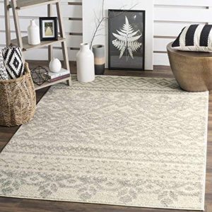 oversized rugs safavieh adirondack collection adr107b ivory and silver rustic bohemian  area rug (11u0027 FIAAXVZ