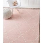 pink area rugs nuloom dotted diamond trellis hand-tufted baby pink area rug (7.5 x 9.5) LEBMYYJ