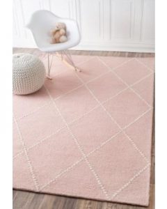 pink area rugs nuloom dotted diamond trellis hand-tufted baby pink area rug (7.5 x 9.5) LEBMYYJ