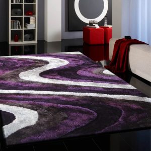 Purple area rug shaggy indoor area rug in grey with purple , area rug - rug BKRHFUA