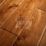 real wood floor 125mm golden hand scraped solid european oak wood flooring, 18mm thick OBCWBIK
