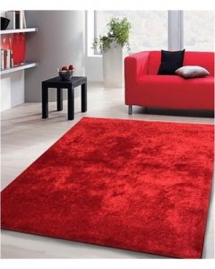 Red area rug shag solid red area rug (5u0027 x 7u0027) (5x7) SZONJVJ