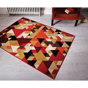 Retro rugs retro funky pyramids rug by flair rugs - therugshopuk PZSBEMQ