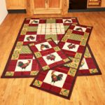 Rooster rugs rooster kitchen decor living room area rug runners country home accent red PIGAHIK