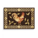 Rooster rugs safavieh vintage rooster poster 1-foot 8-inch x 2-foot 6- LLVBTIQ