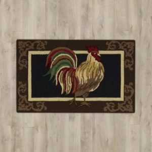 Rooster rugs stella black rooster area rug QRVLKDB