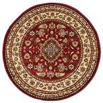 round classic oriental persian style traditional floral circular rug / mat,  red EFRJOQE