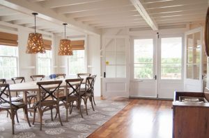 rugs for dining room beach style dining room by allee architecture + design, llc IQGUHLP