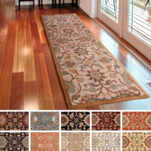 runner rugs hand-tufted patchway wool area rug - 2u00276 ... PJRSBLC