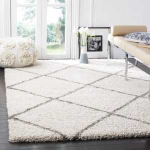 safavieh hudson amias geometric shag area rug or runner BGJODDR