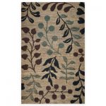 scatter rugs rizzy home 3-foot x 5-foot floral branches area rug in natural ZOAPAXG
