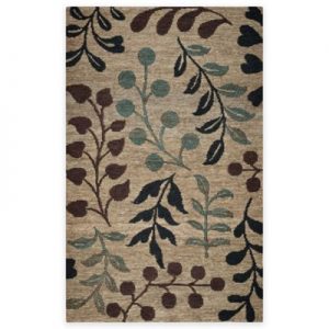 scatter rugs rizzy home 3-foot x 5-foot floral branches area rug in natural ZOAPAXG