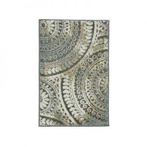 scatter rugs spiral medallion gray 2 ft. x 3 ft. scatter rug WCNWGVT