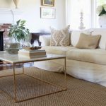 seagrass rugs white sofa living room modern coffee table JRBXZMA