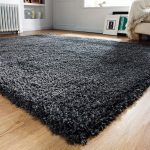shaggy rugs 1a1 - dark grey shaggy rug RTXHJLV