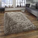 shaggy rugs grey thick shaggy 8.5cm pile rug luxurious hand tufted 100% acrylic polar UGEIUUQ