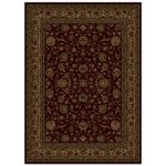 shaw rugs shaw living palace kashan rectangular red transitional area rug (common:  5-ft x MMRVZVK