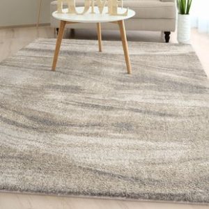 shellenbarger modern plush ivory area rug HYTIIJJ