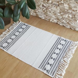 small area rugs boho rug small area rug black and cream rug tassels rug YLJUCOG