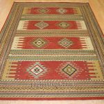 southwestern rugs hacienda hac-51 rust flat weave hand knotted 100% wool rugs on sale AJITGLY