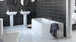 stylish bathroom floor furniture: white tile bathroom floor awesome stunning ideas of kitchen and  in GIZMUXX