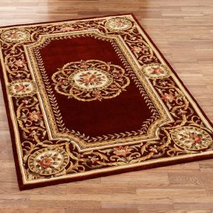 throw rug elegant medallion rectangle rug RFDTWRR