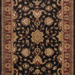 traditional rugs rug royal traditional wool 12157 black red XPLWZZZ
