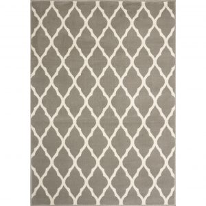 trellis taupe grey modern rug milan KHXSXGH