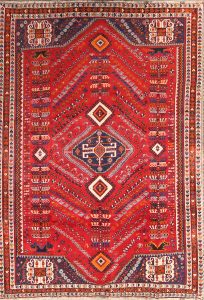 tribal rug geometric tribal 7x10 shiraz persian area rug WJXLVUG